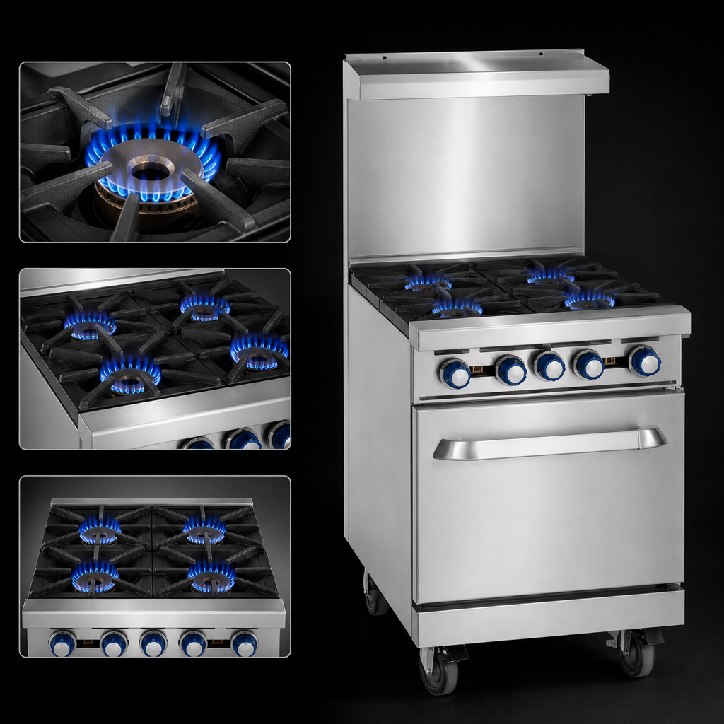 Four Open Burners