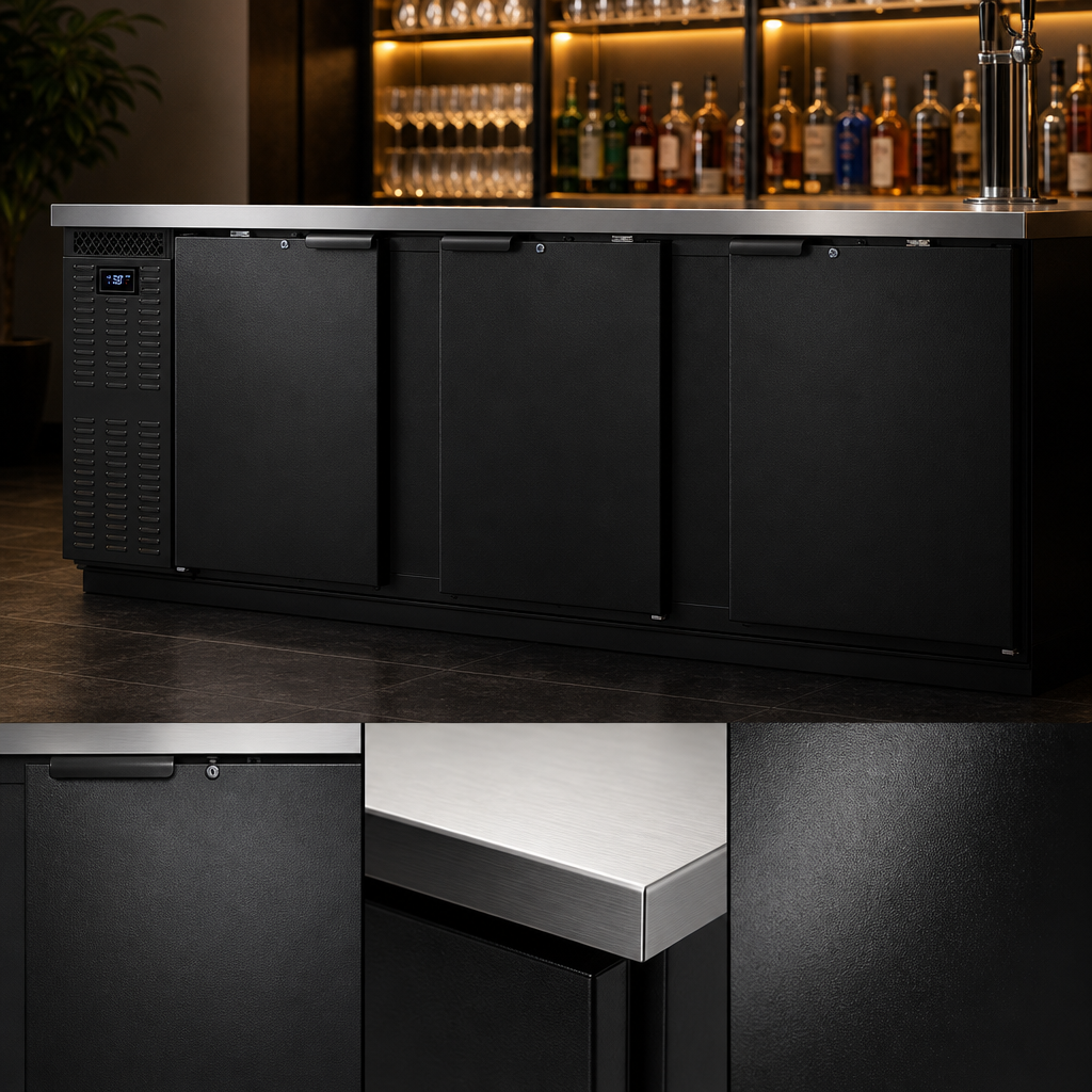 Black Enamel Finish Exterior