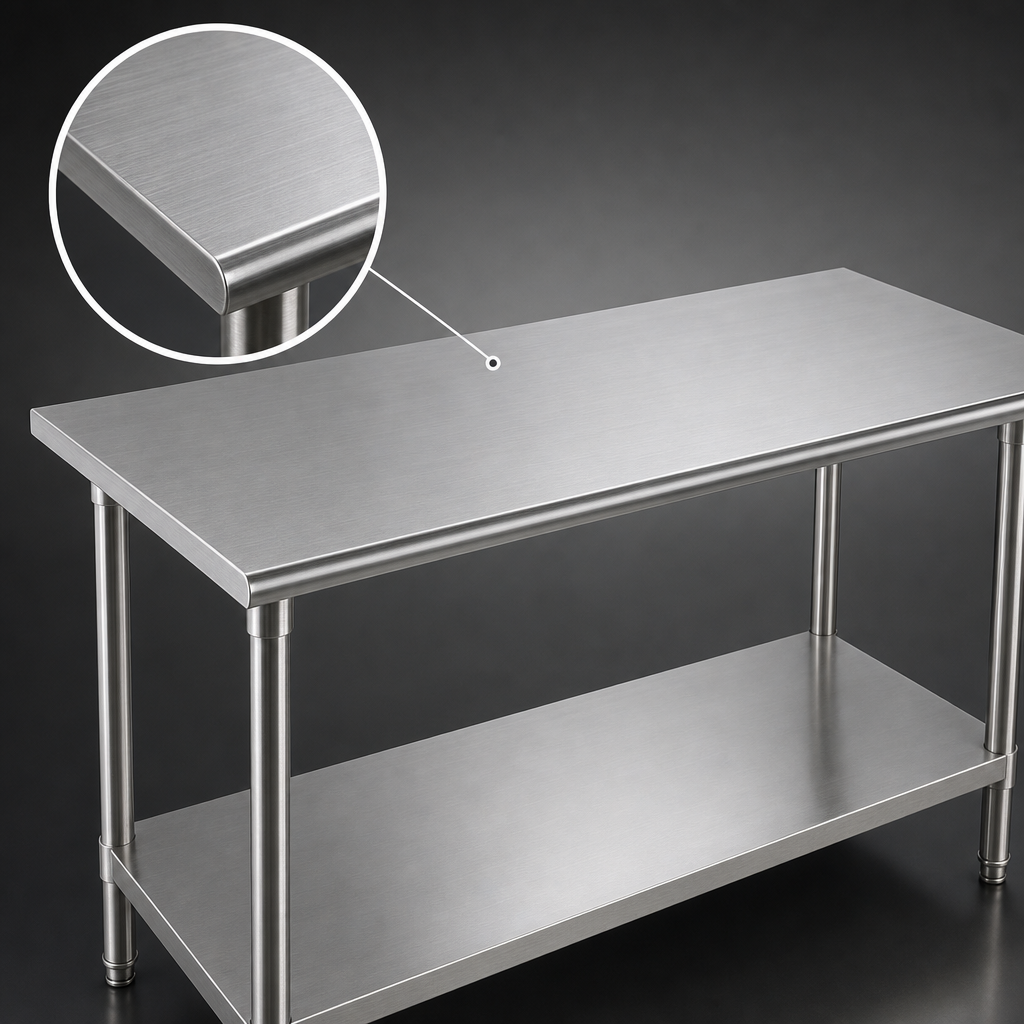 16 Gauge 304 Stainless Steel Top