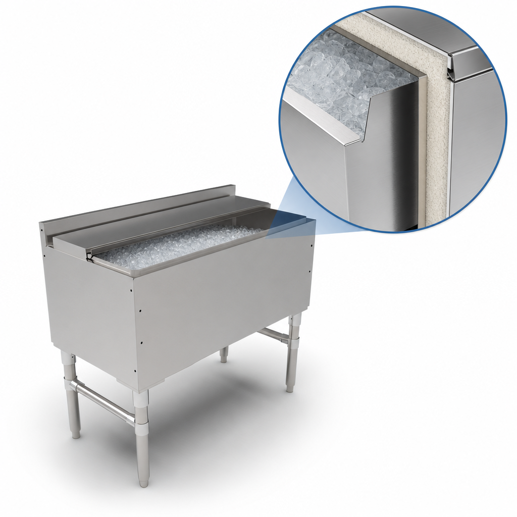 Foam-Insulated Ice Bin