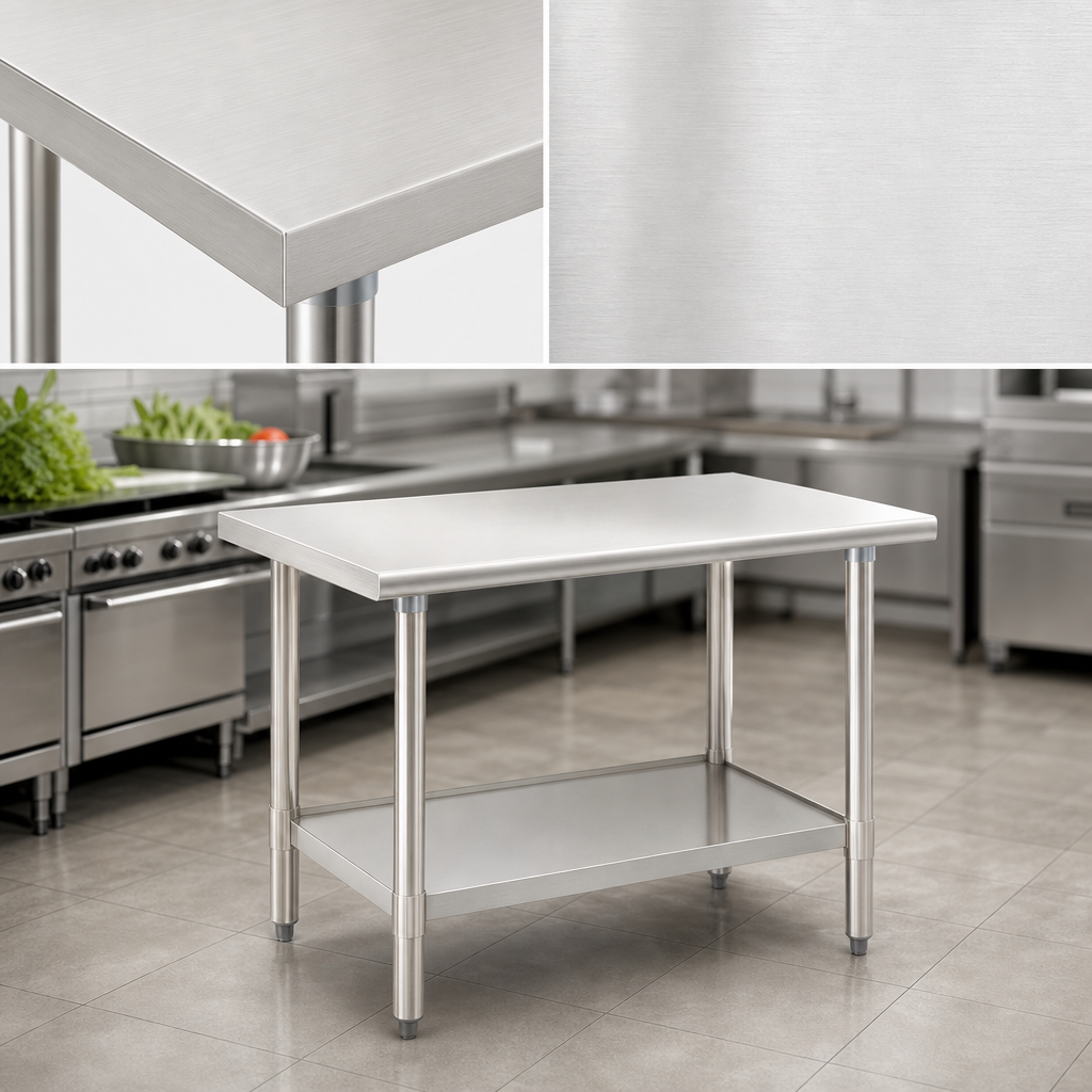 16-Gauge 300-Series Stainless Steel Top