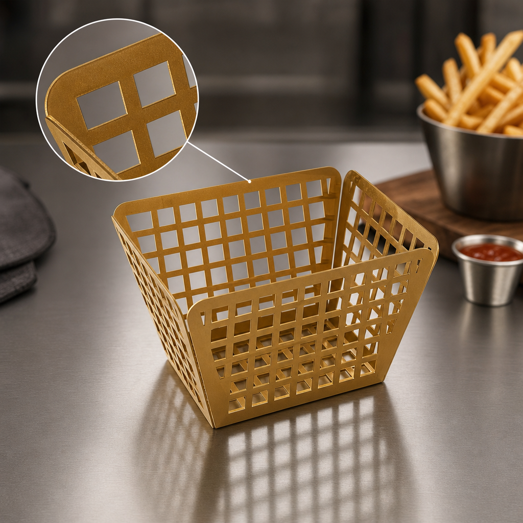 Laser-Cut Stainless Steel Construction