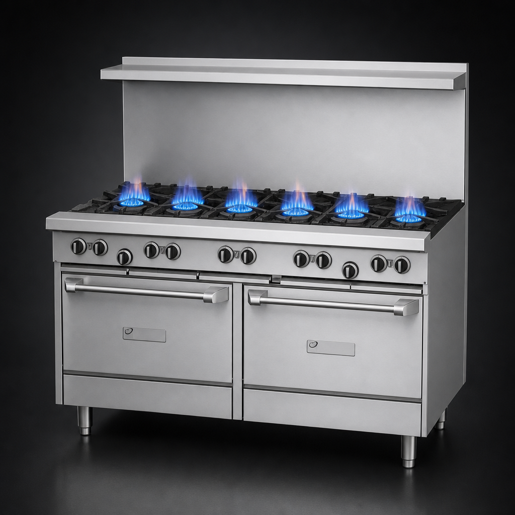 Six Open Burners