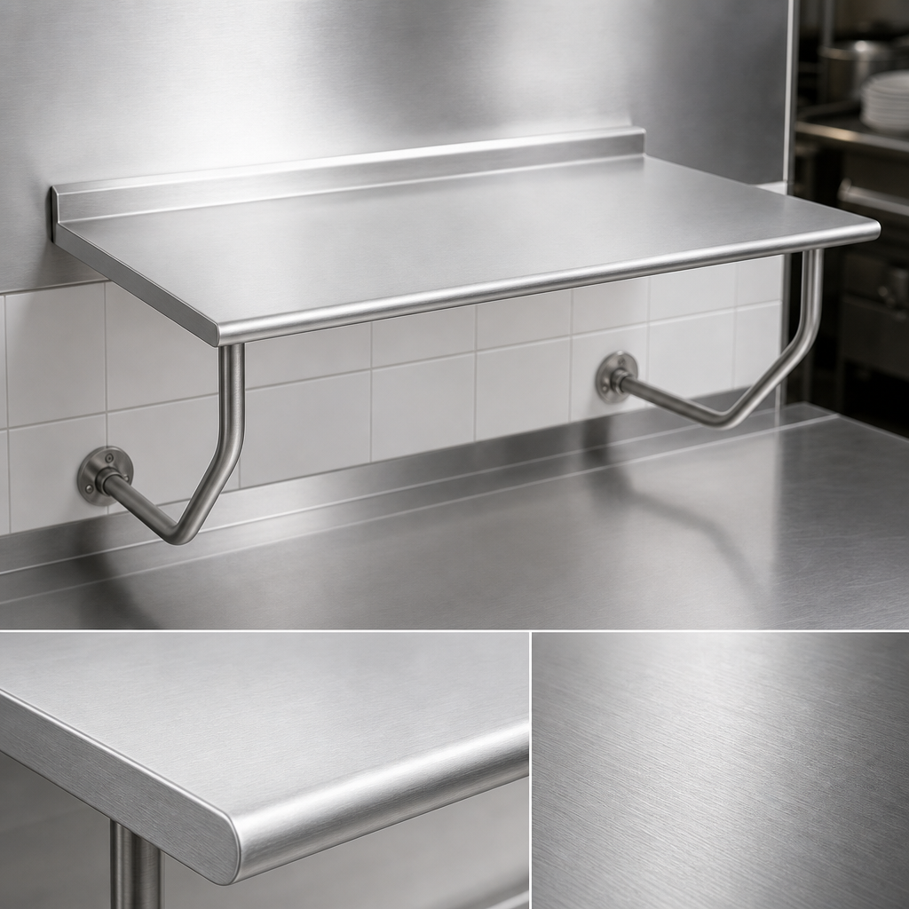 14-Gauge 304 Stainless Steel Top