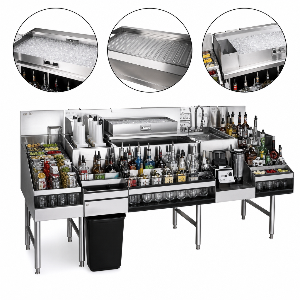 36-Inch Combo Ice Bin With Cold Plate