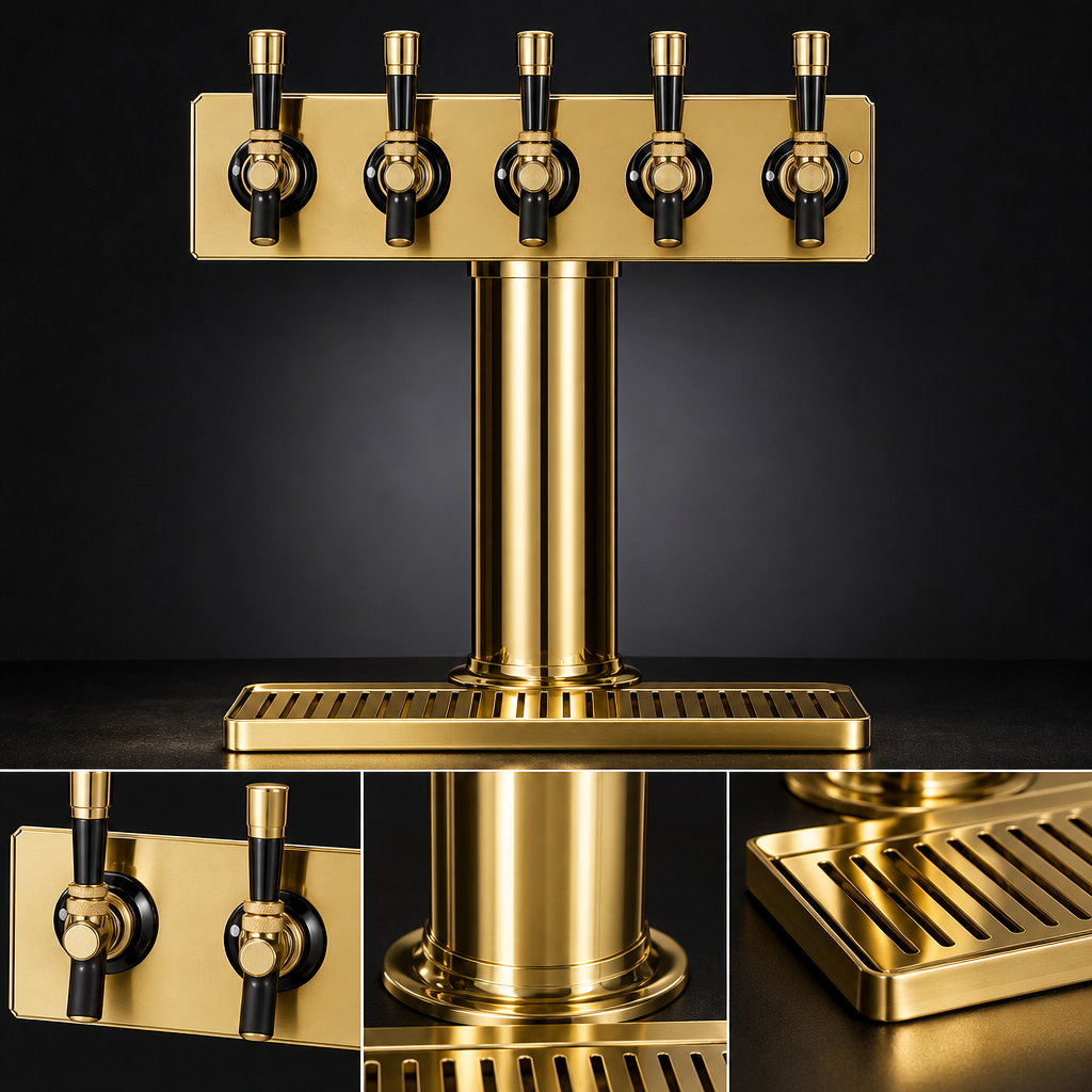 Tarnish-Free Solid Brass Construction