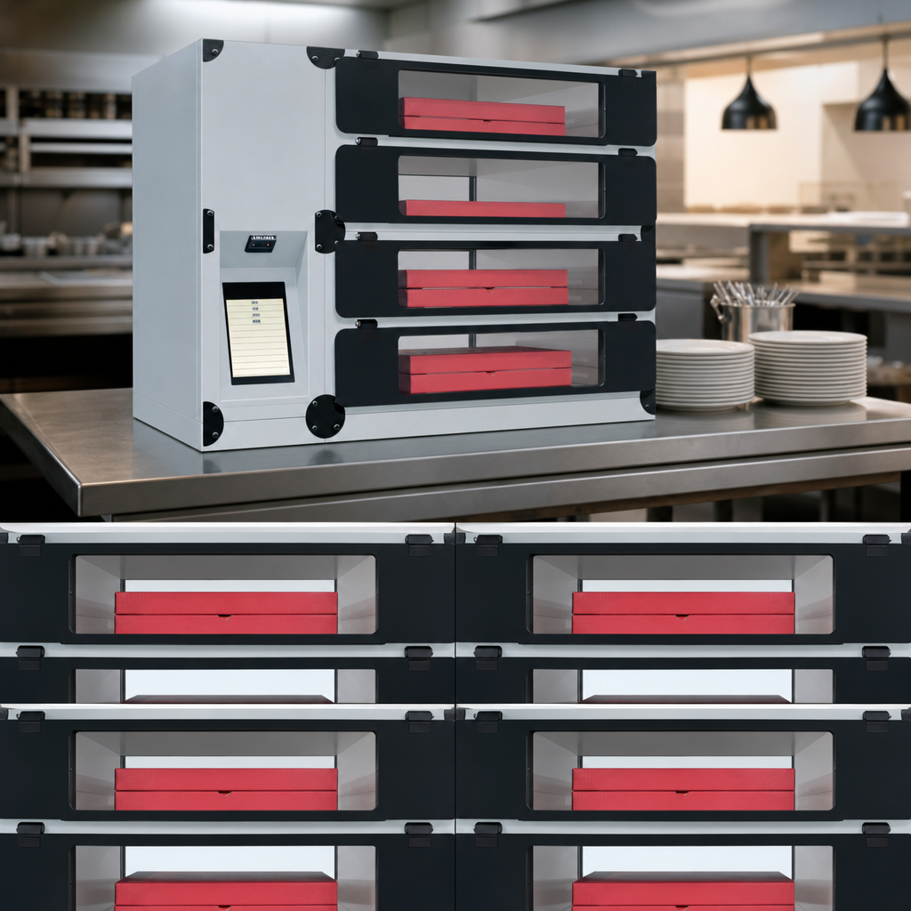 Four Secure Lockers