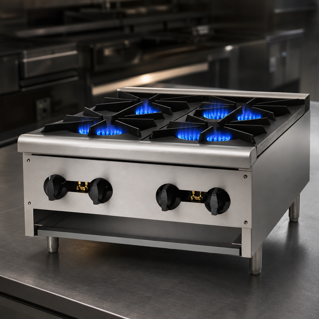 Six High-Output Burners