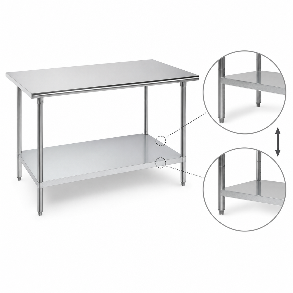 Adjustable Galvanized Undershelf