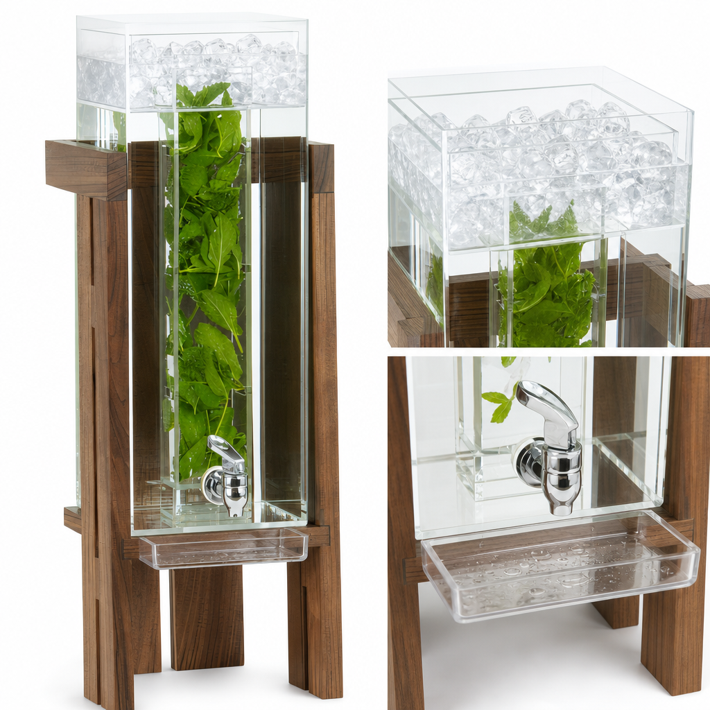 Ice Chamber and Drip Tray Included