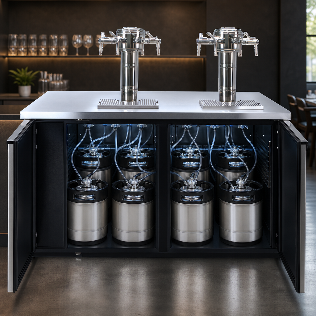 Eight-Keg Capacity