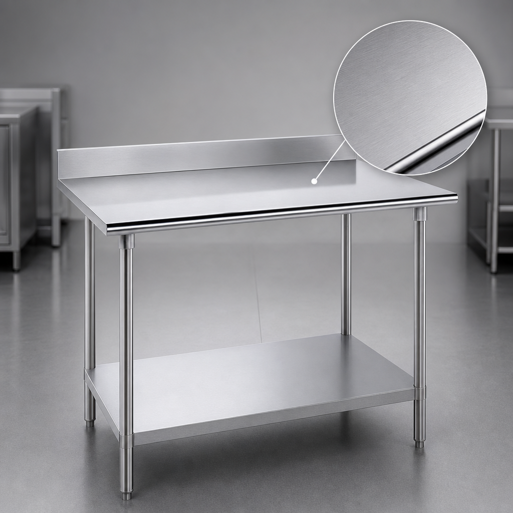 14-Gauge 304 Stainless Steel Top