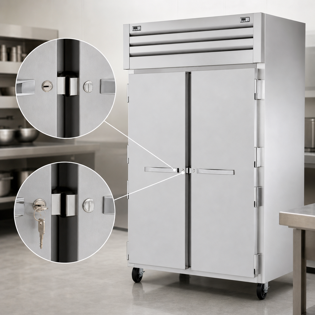 Locking Stainless Steel Doors