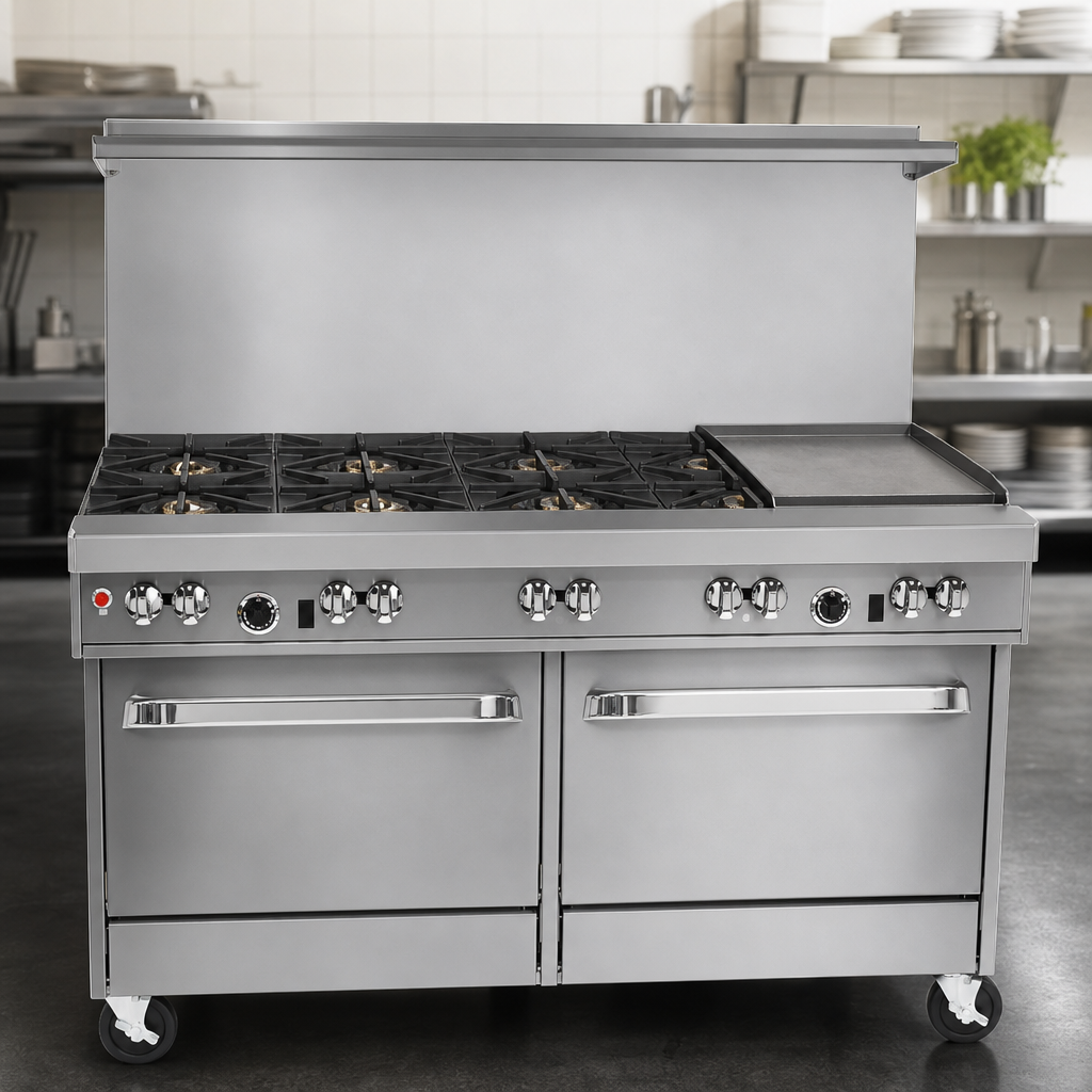 Six-Burner Top With Griddle