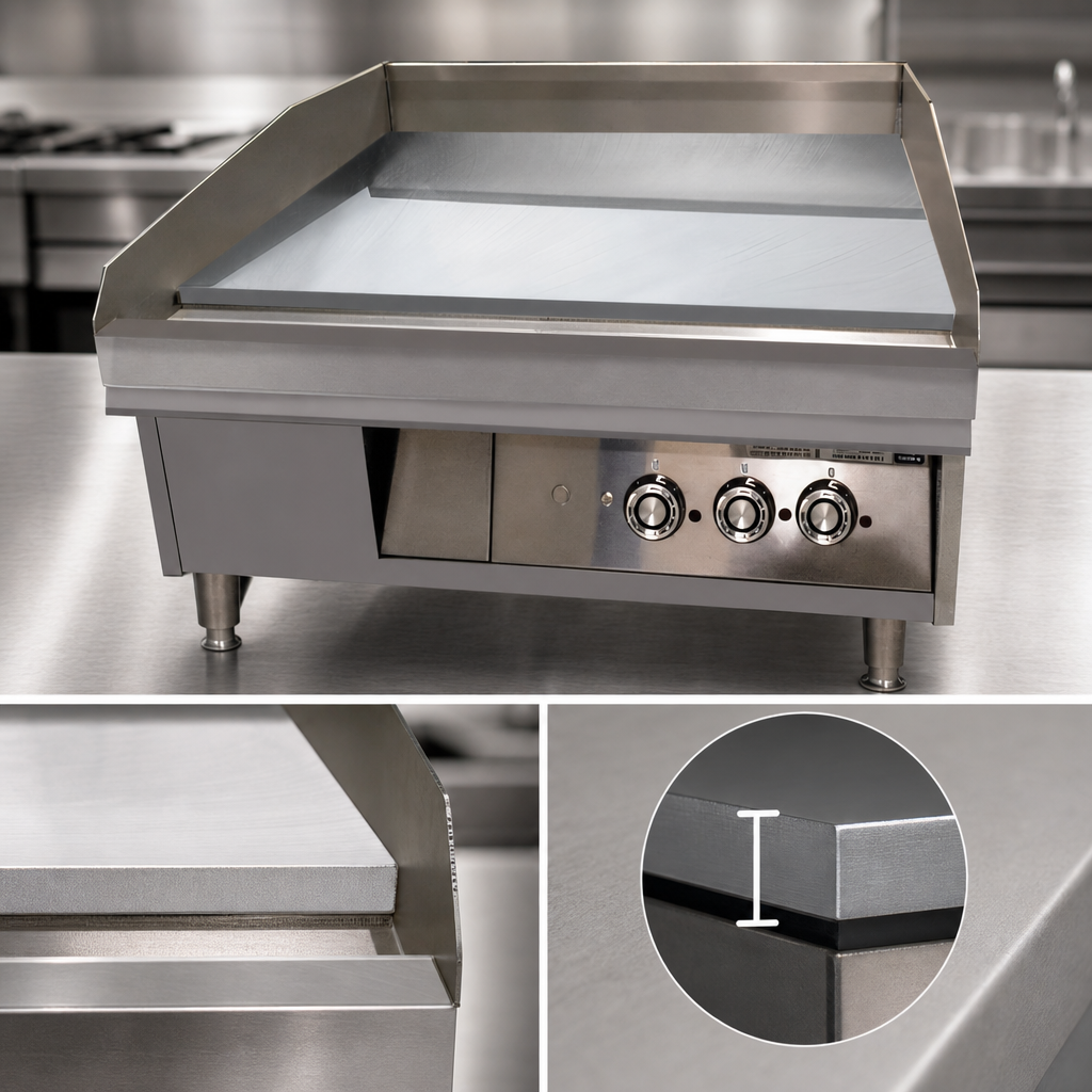 1-Inch Chrome Griddle Plate