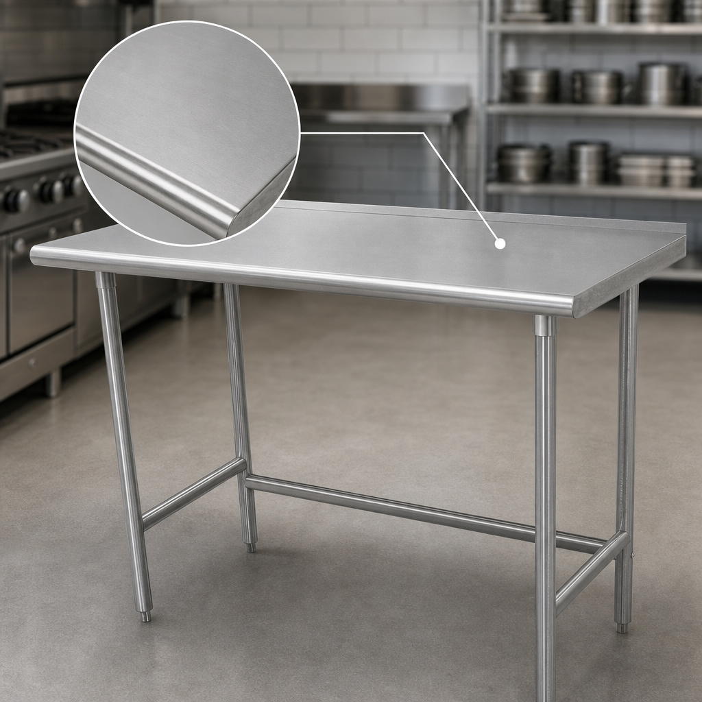 16 Gauge 304 Stainless Steel Top