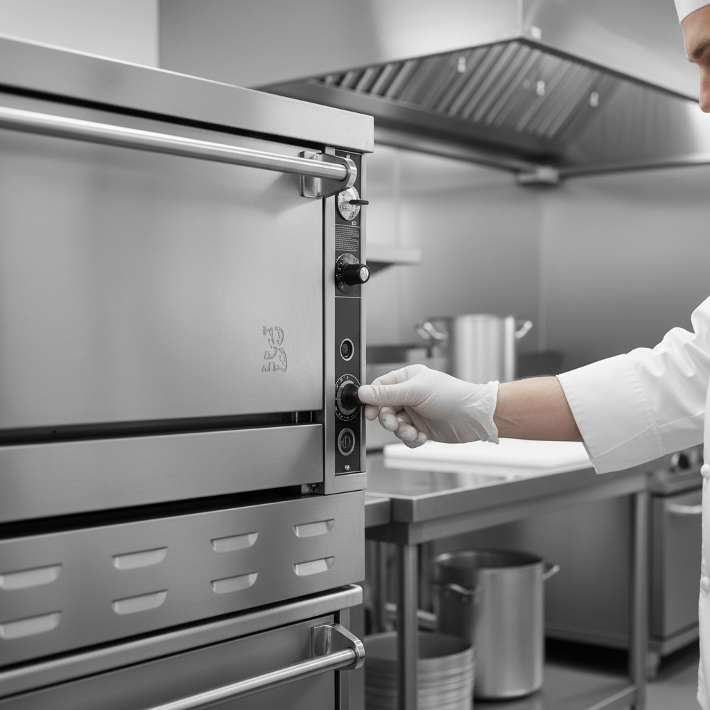 Precisely manage your cooking temperatures with the clearly visible and easy-to-use thermostatic controls on this heavy-duty stacked gas range oven.