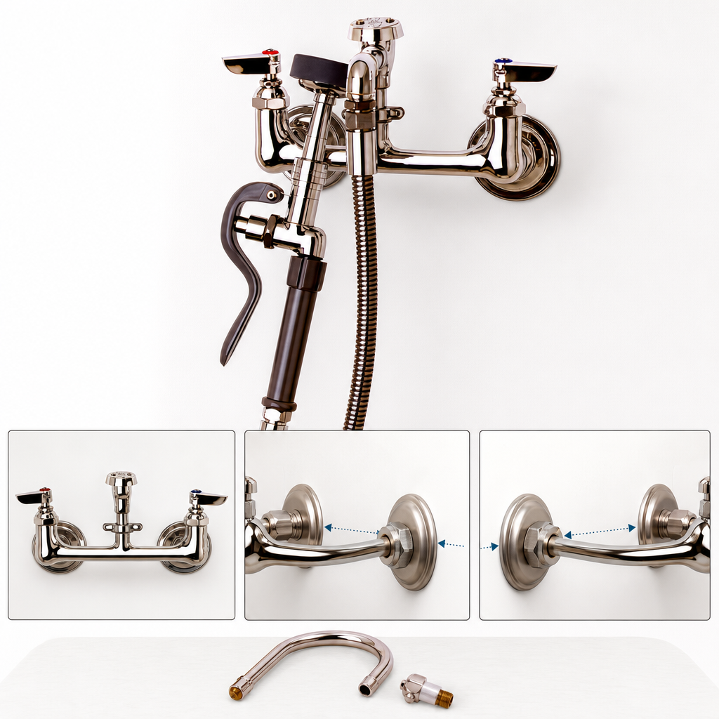8-Inch Adjustable Wall-Mount Centers