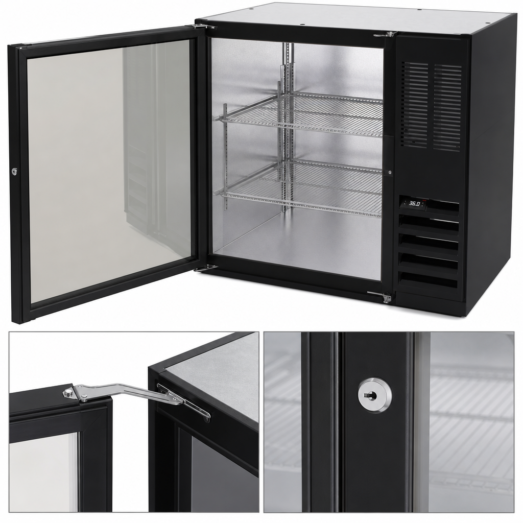 Glass Door with Stay-Open Action