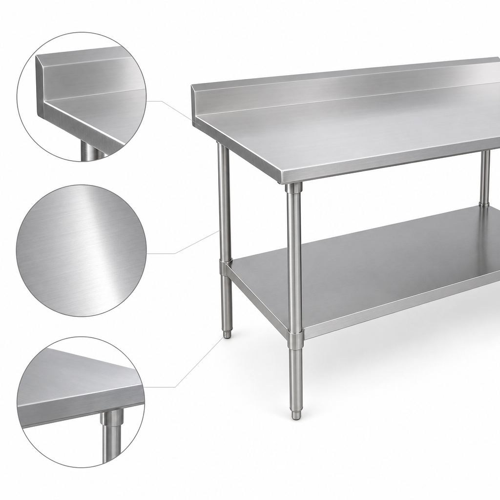 16-Gauge 300 Series Stainless Steel Top