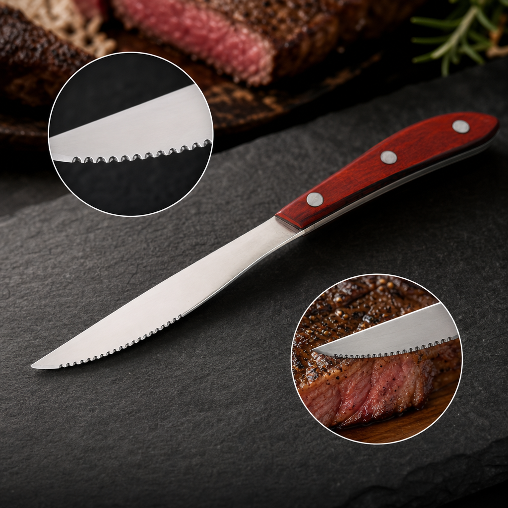 Serrated Wave-Edge Blade