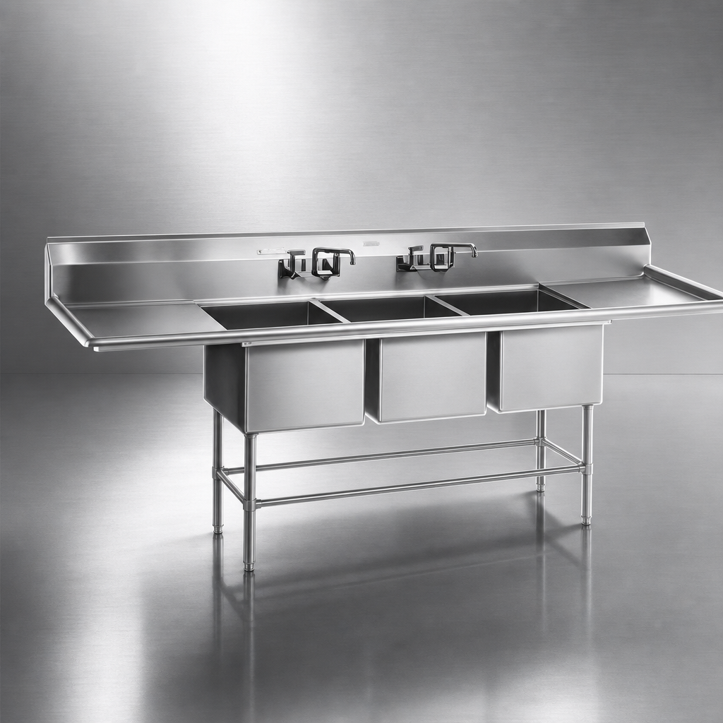 14-Gauge 300 Series Stainless Steel Construction