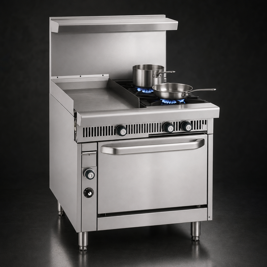 Two Open Burners