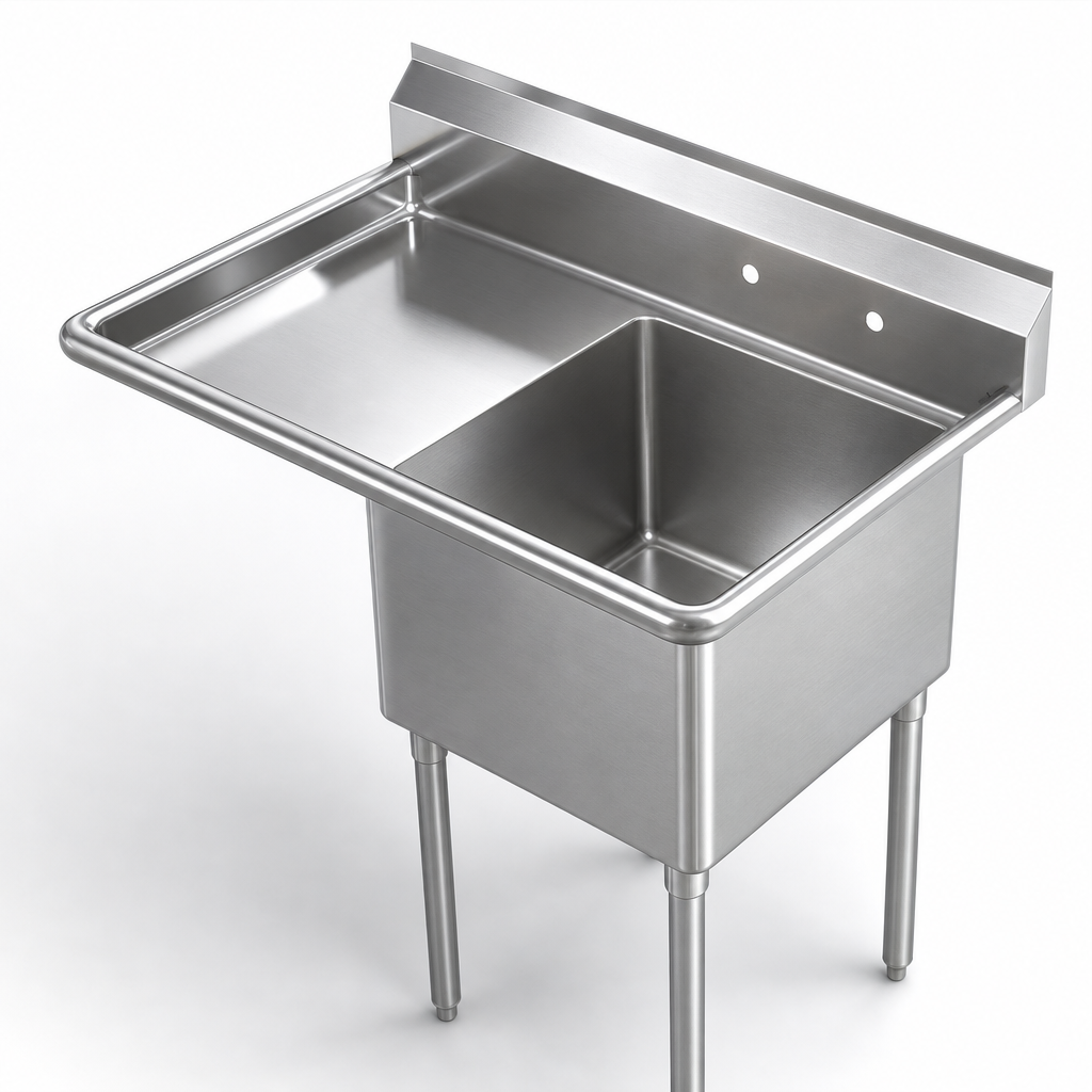 18-Gauge 304 Stainless Steel Construction