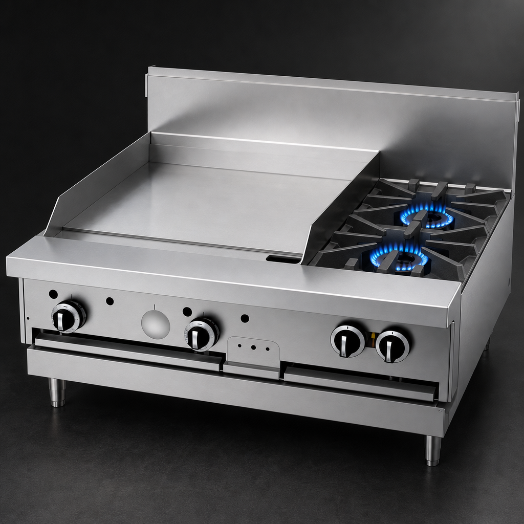 Two Open Burners