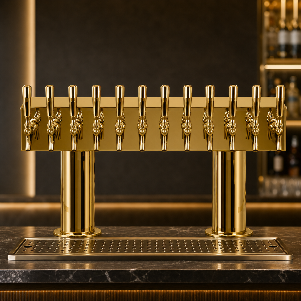 12-Faucet Double Pedestal Design
