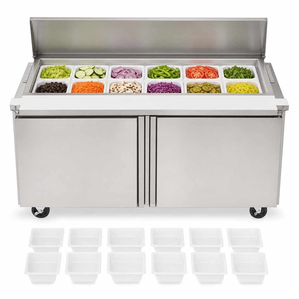 12 1/6-Size Pan Capacity