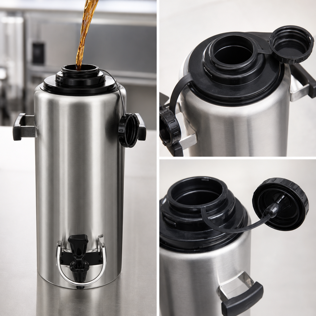 Brew-Through Lid with Tethered Cap