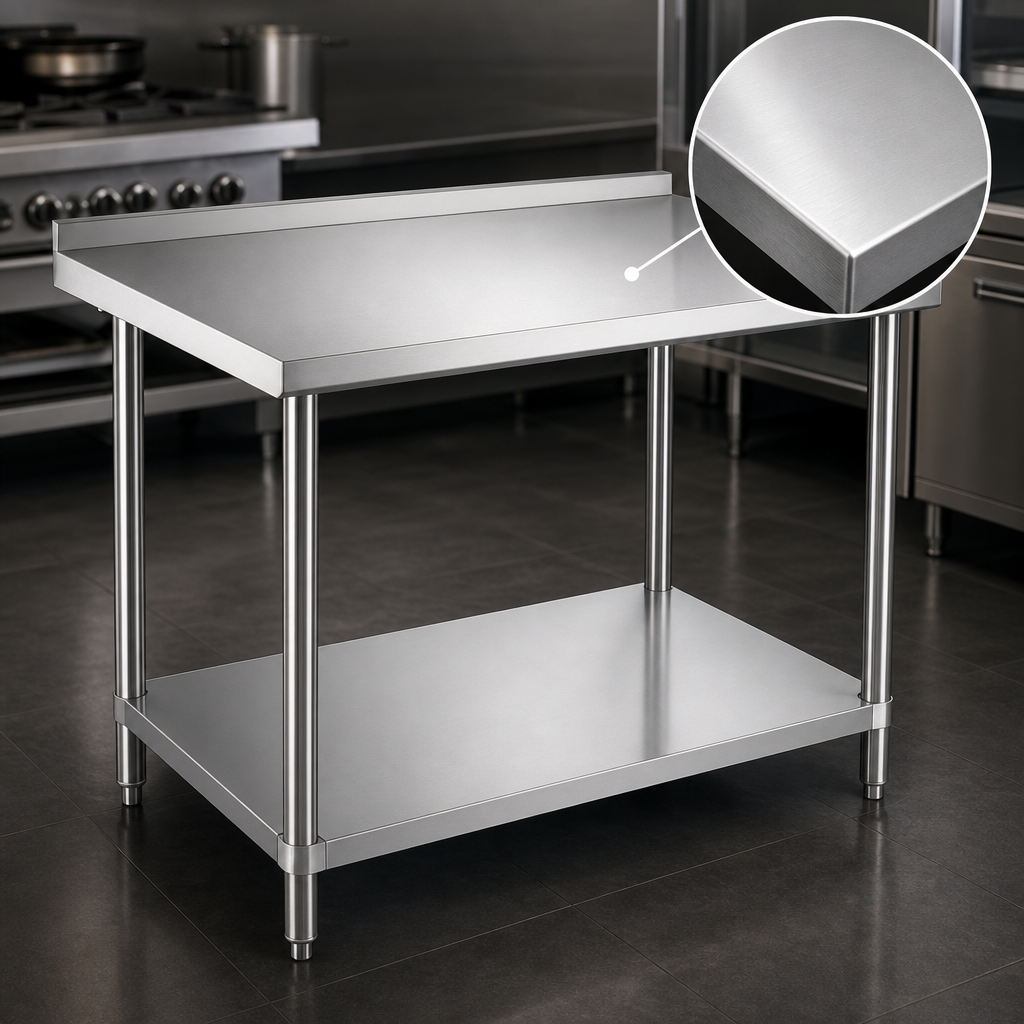 18-Gauge 304 Stainless Steel Work Surface