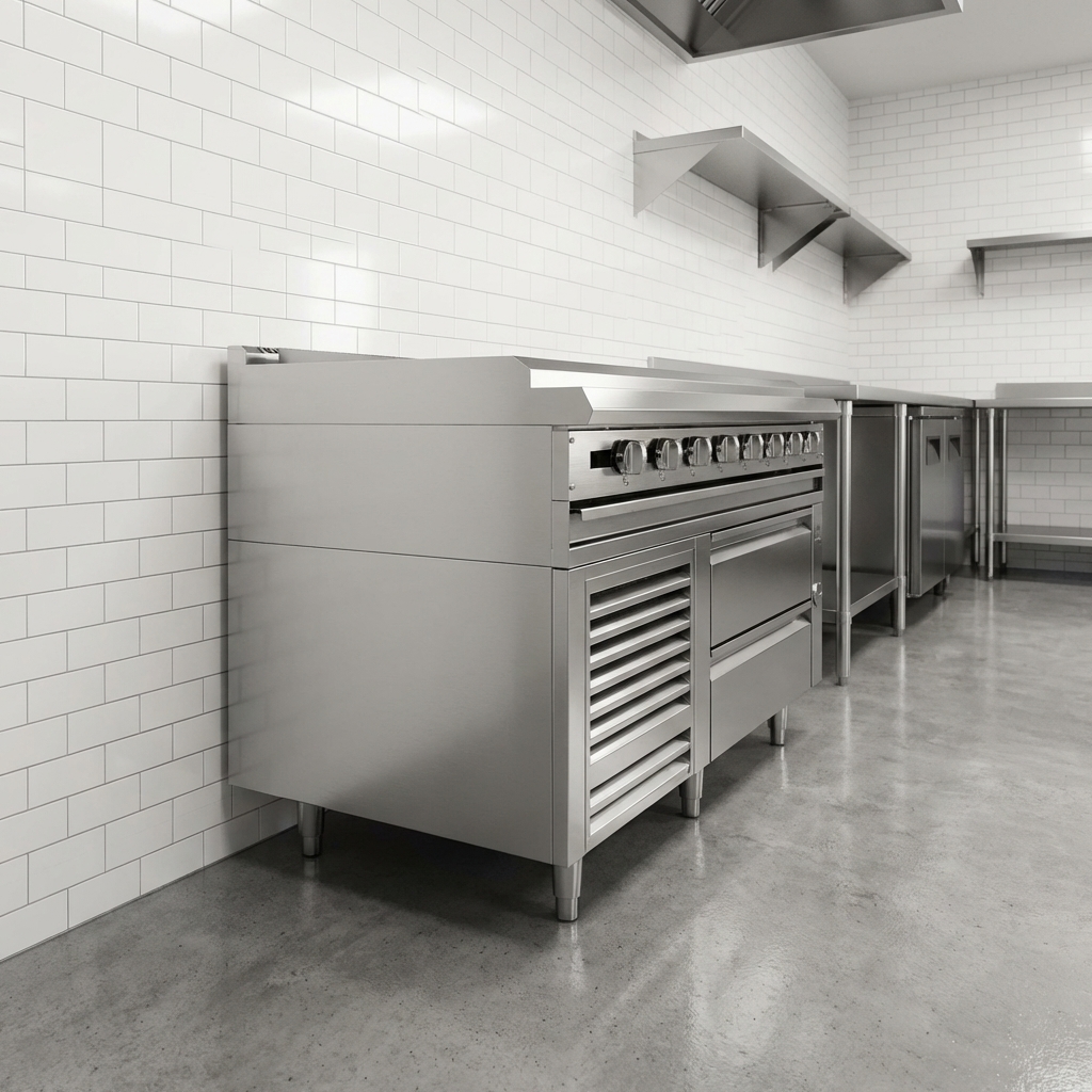 This freezer base features a built-in condensate evaporator, ensuring a clean, drain-free installation and reducing maintenance in your kitchen.