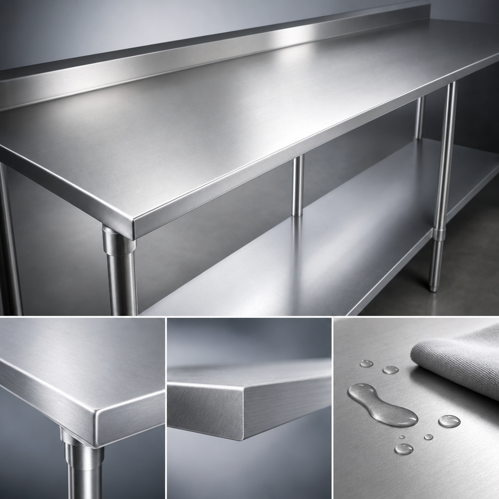 14-Gauge Stainless Steel Top