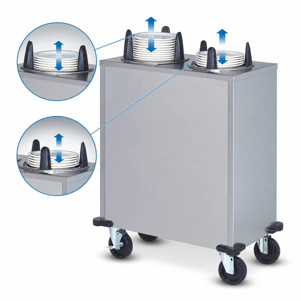 Two Self-Leveling Dispensing Tubes