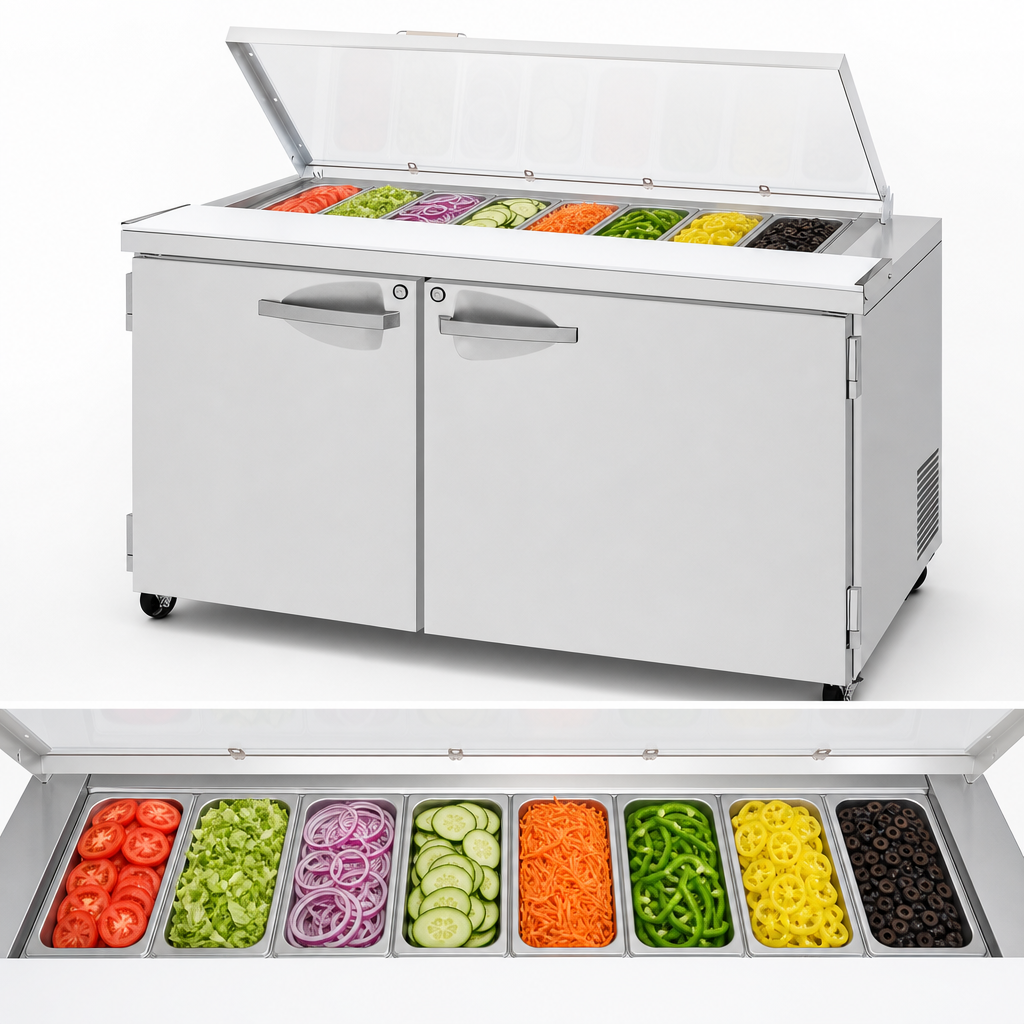 8-Pan Refrigerated Rail