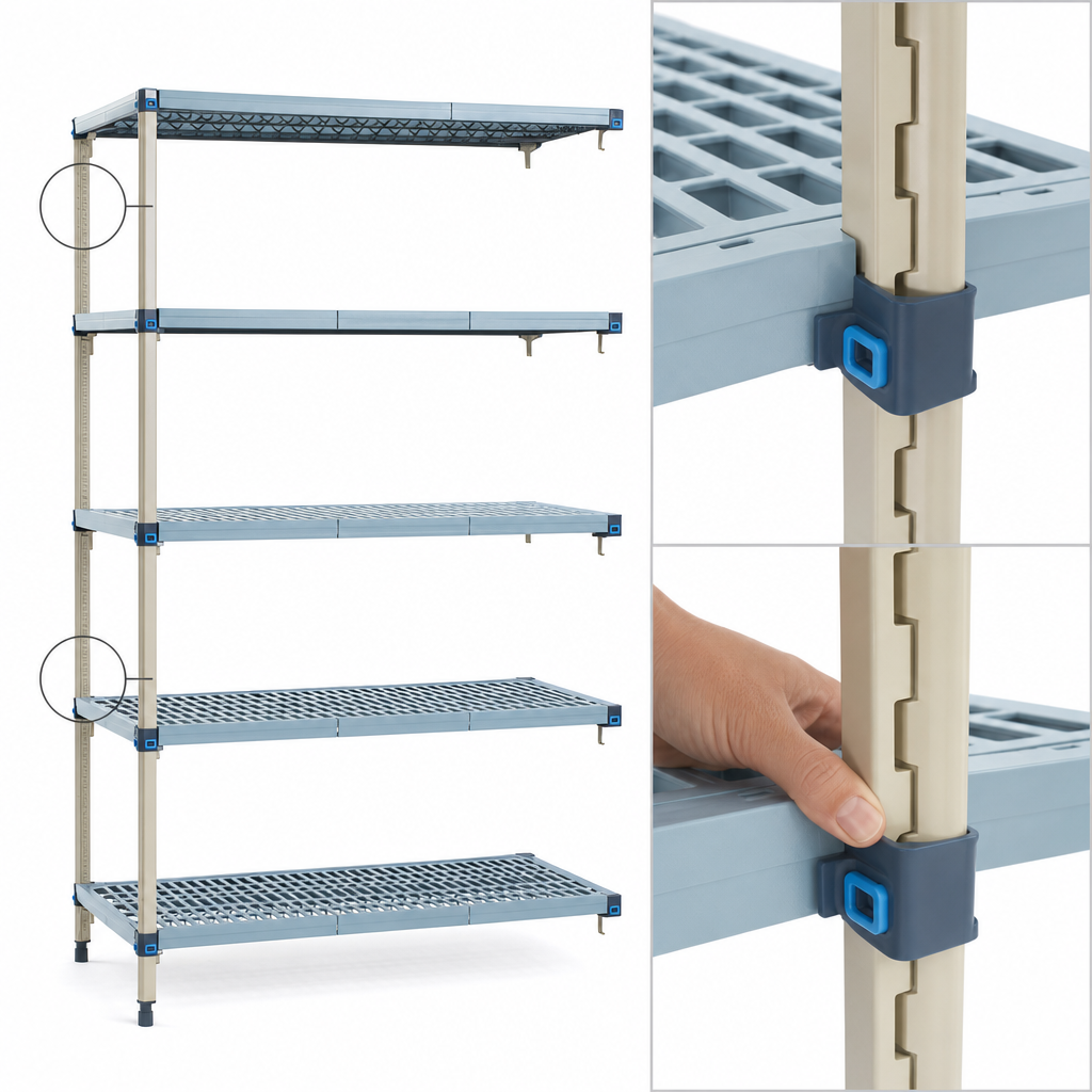 Quick-Adjust Shelf Positioning