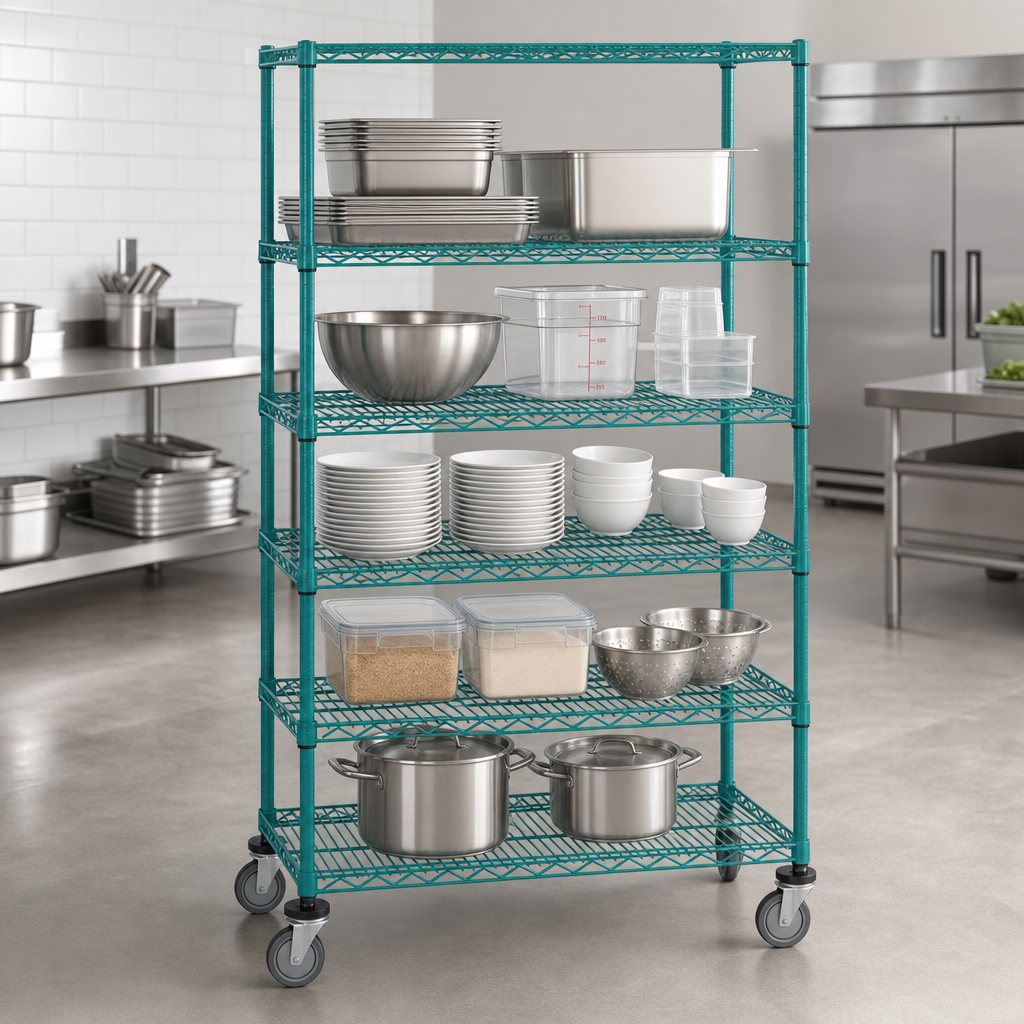 Five Wire Shelves