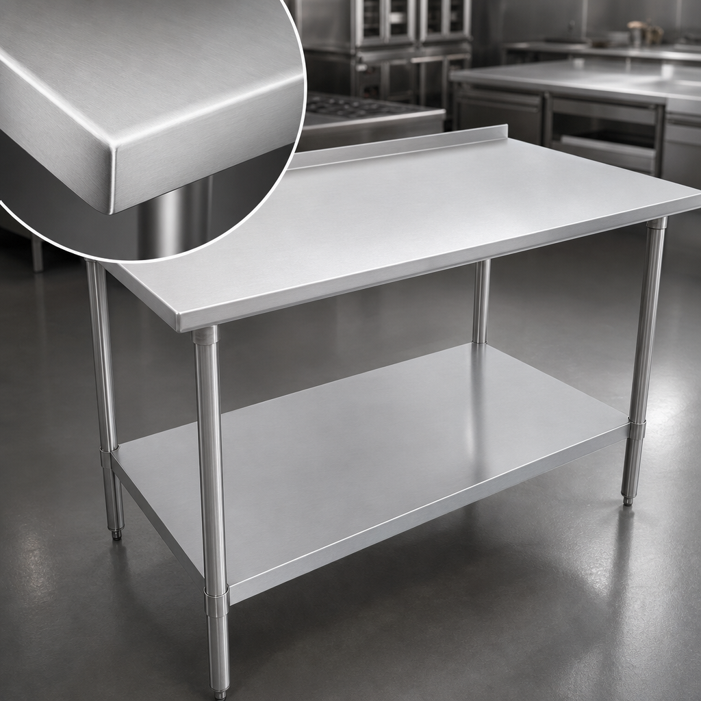 14-Gauge Stainless Steel Top