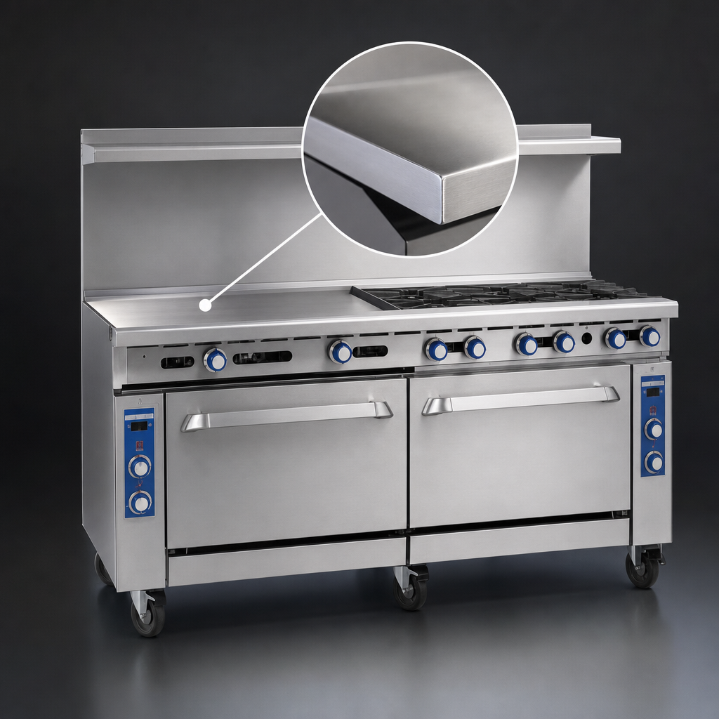 3/4-Inch Polished Steel Griddle Plate