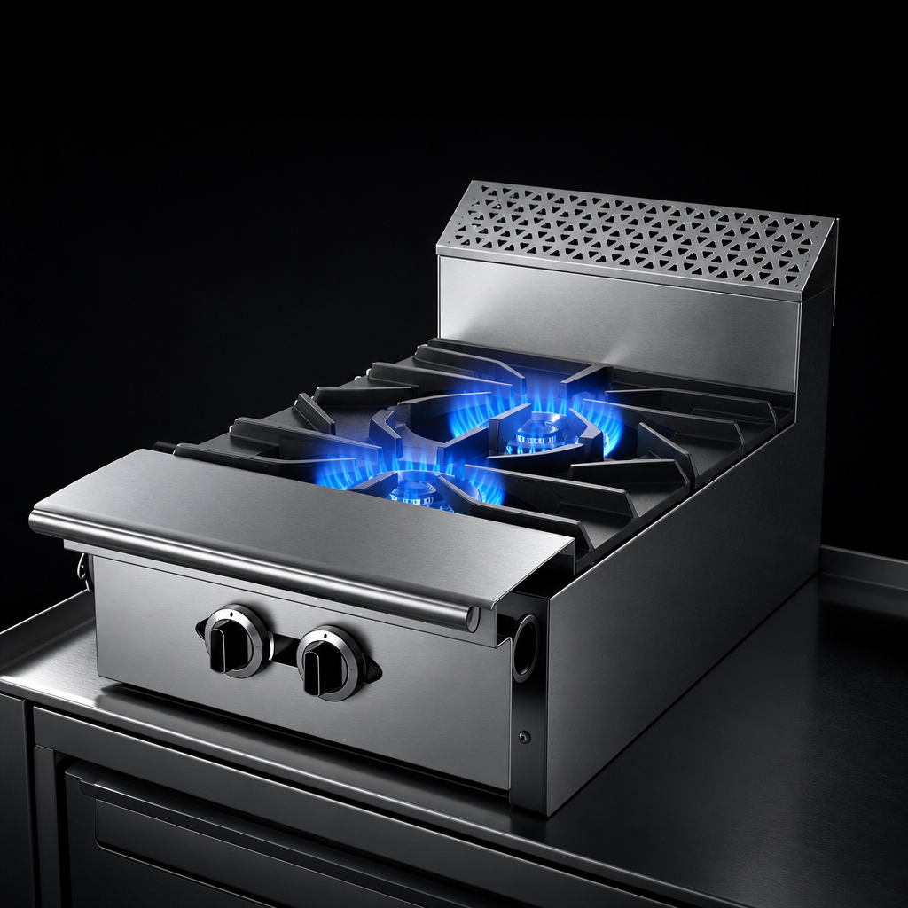 Dual 40,000 BTU Open Burners