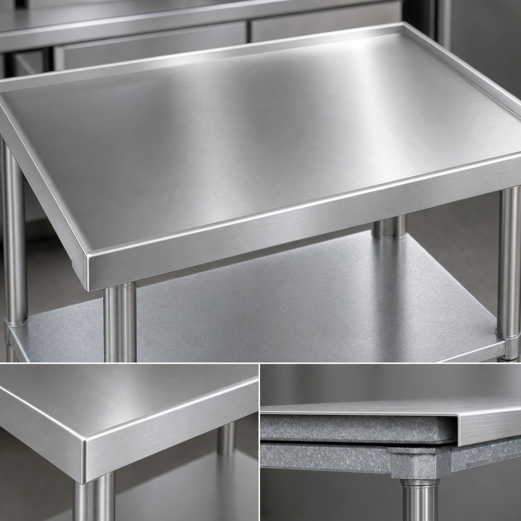 14 Gauge 304 Stainless Steel Top