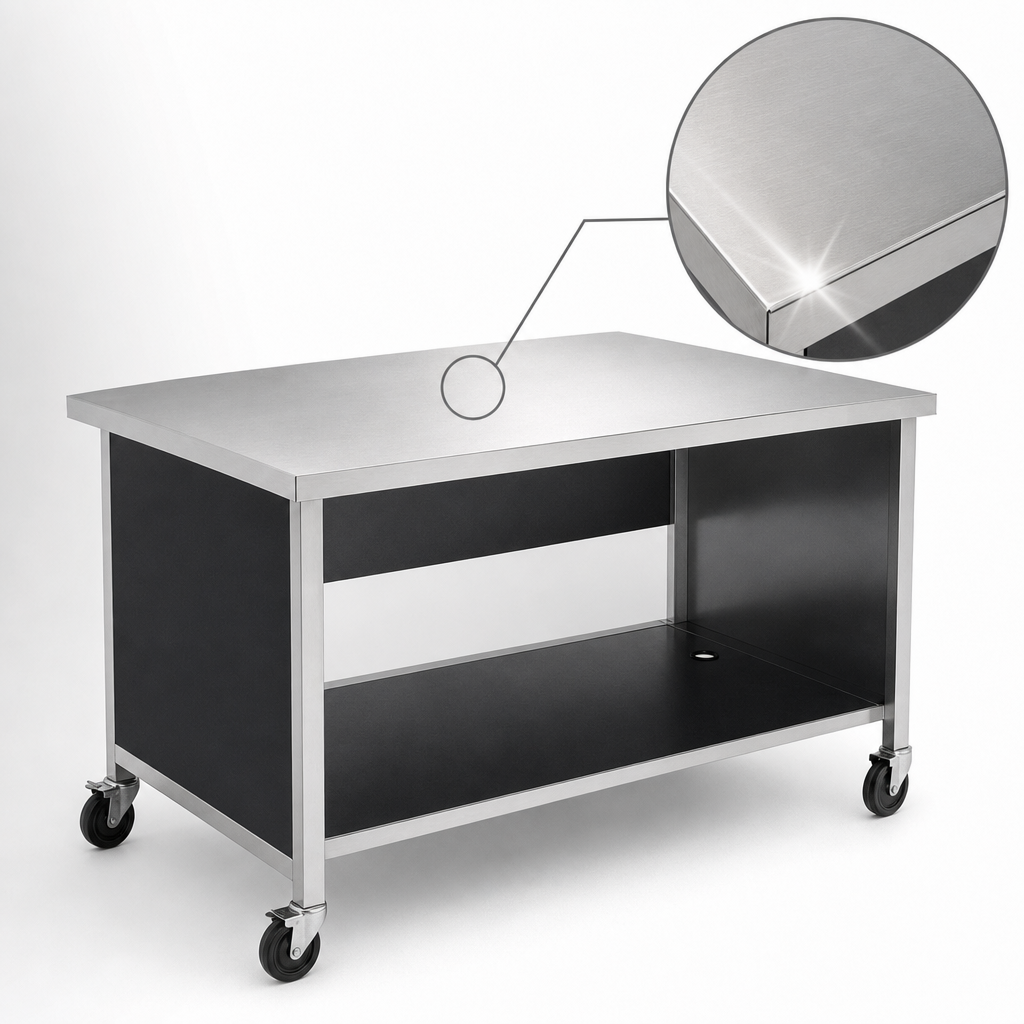 16-Gauge 304 Stainless Steel Top