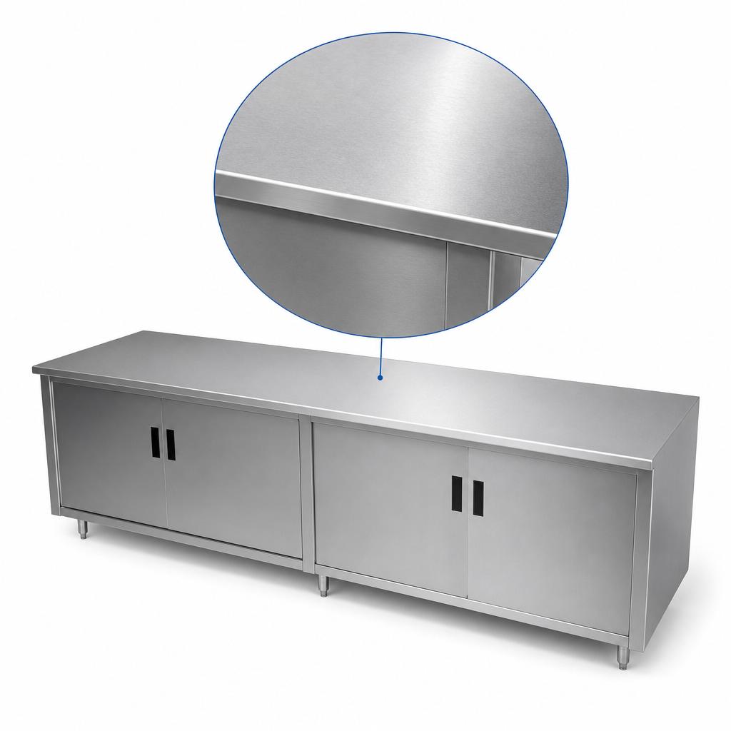 16-Gauge 304 Stainless Steel Top