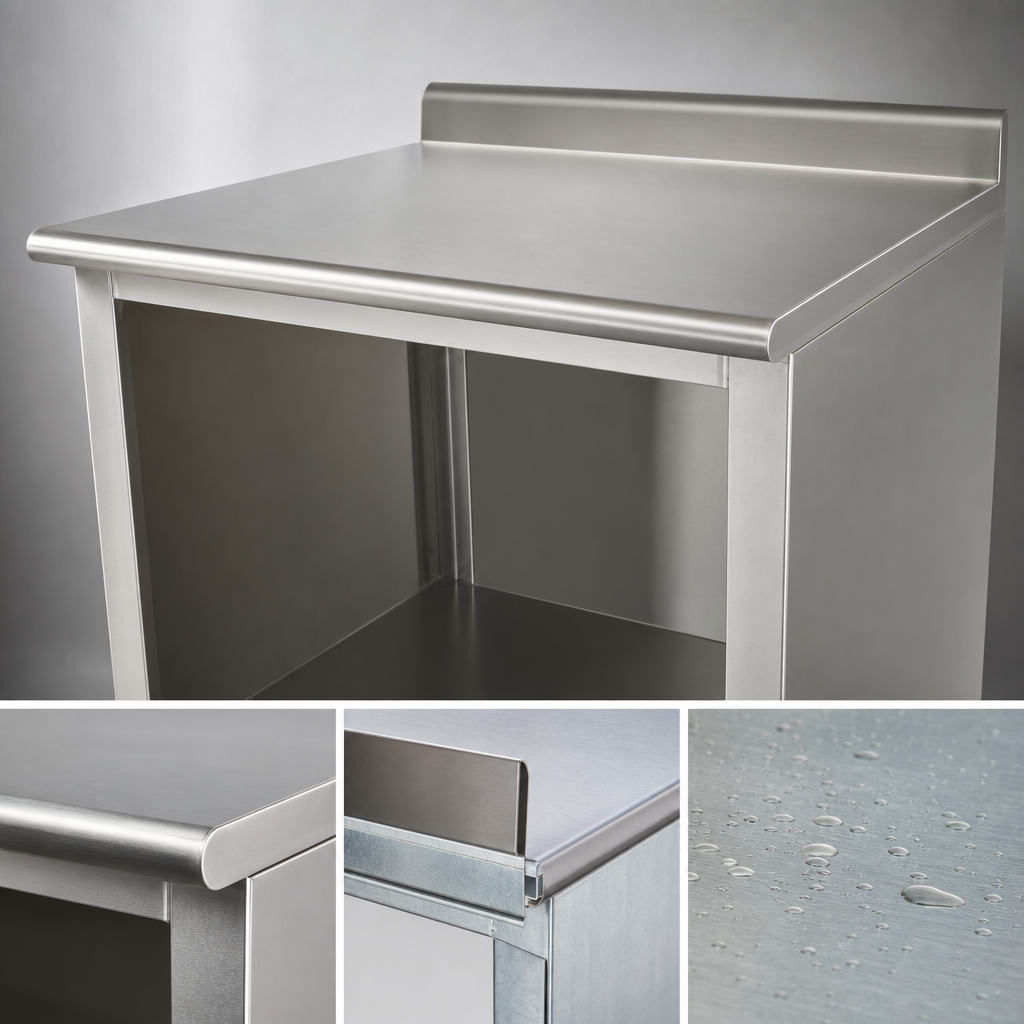 14 Gauge 304 Stainless Steel Top