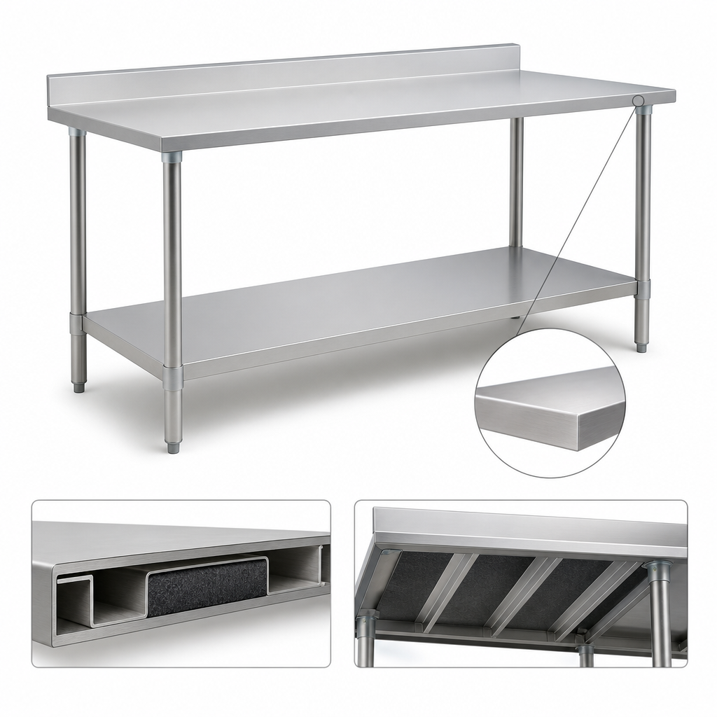 Heavy-Gauge 430 Stainless Steel Top