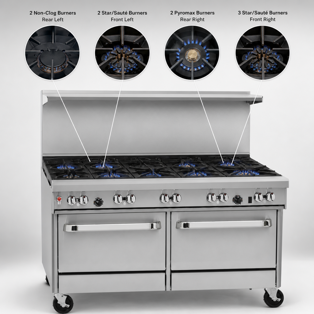 9-Burner Cooktop Configuration