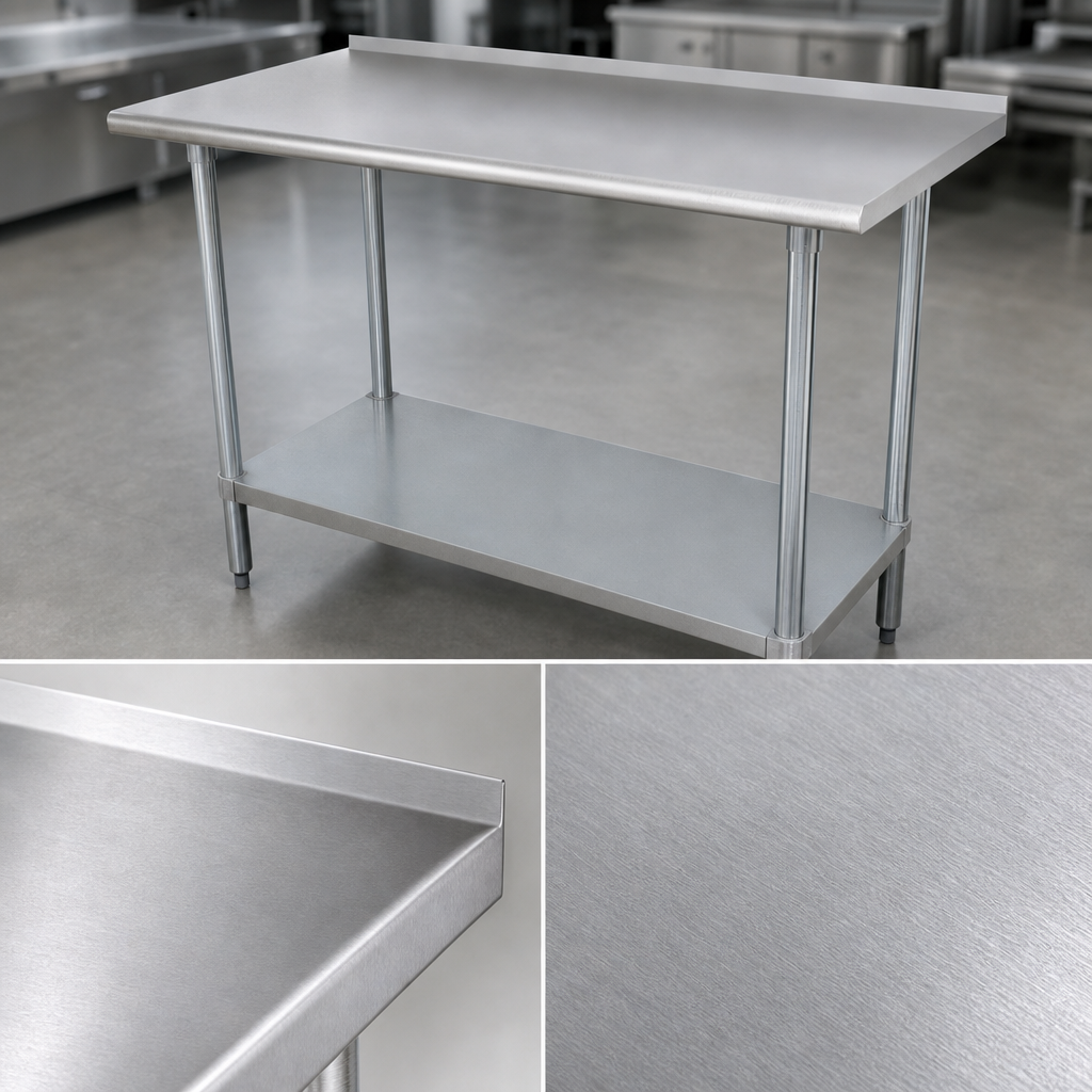 14 Gauge 304 Stainless Steel Top