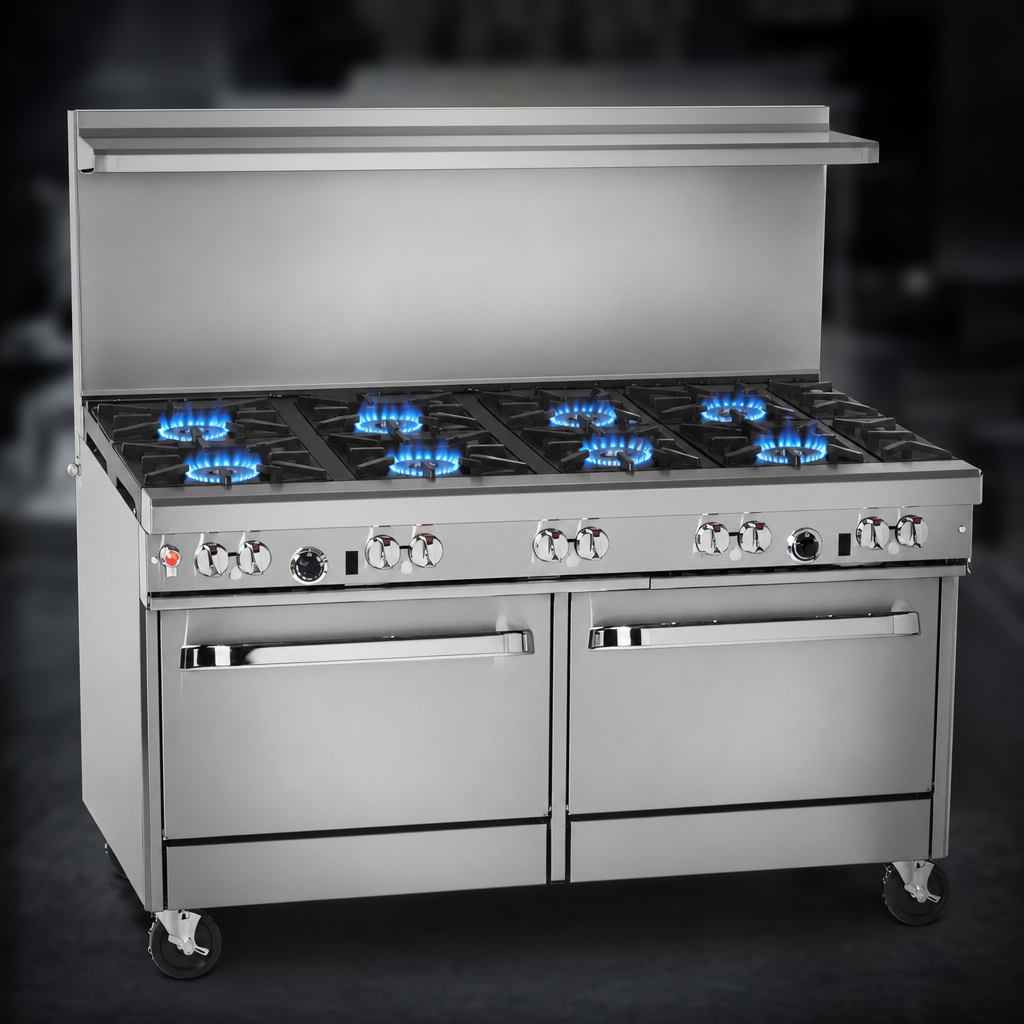 Eight Open Burners